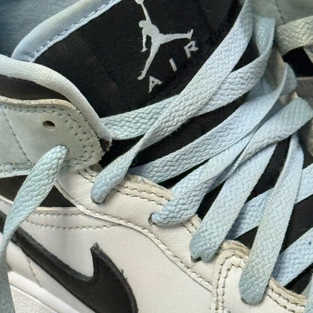 Nike Air Jordan Light Blue and White Sneakers